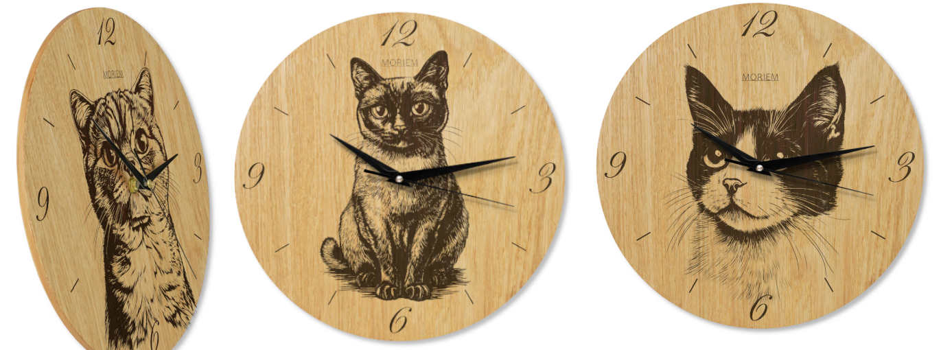 Wanduhr Katzen Motive