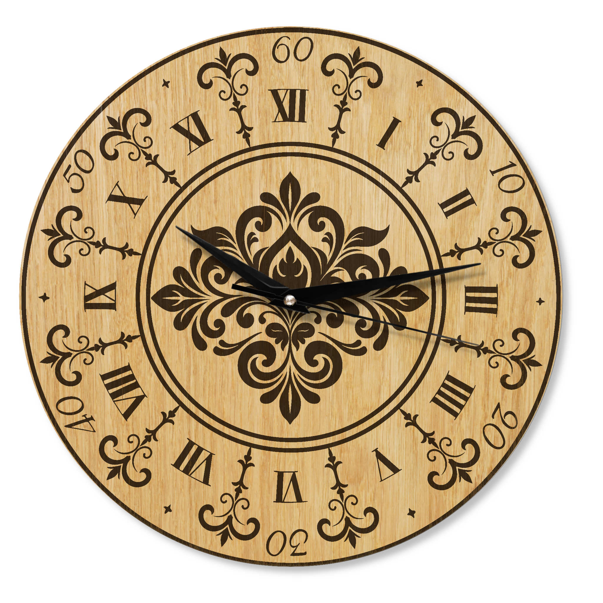 Wanduhr Vintage aus Holz -Wohnzimmeruhr Landhaus Stil - 30 cm/40 cm groß