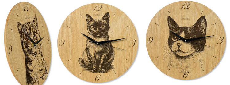 Wanduhr Katzen Motive