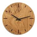 Wohnzimmeruhr Holz rustikal 30 cm Eiche Maser