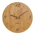 Wanduhr Holz Eiche modern 30 cm