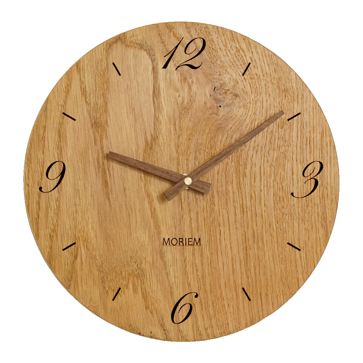 Wanduhr Holz Eiche modern 30 cm