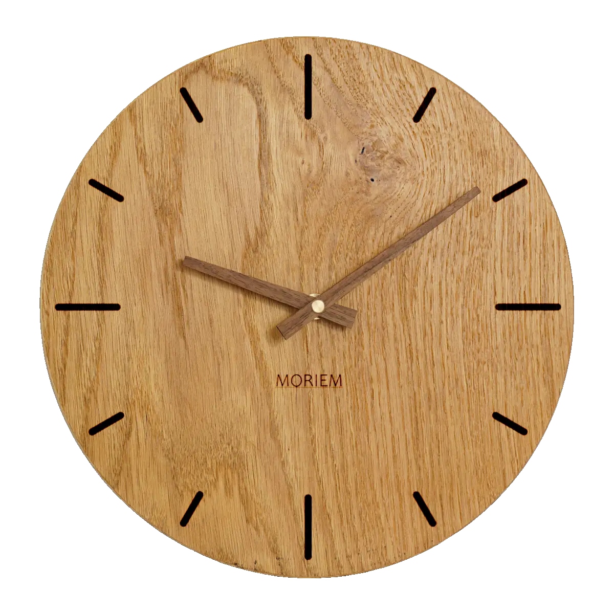 Wanduhr Holz Eiche modern 30 cm