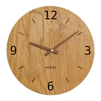 Wanduhr Holz modern Eiche 30 cm