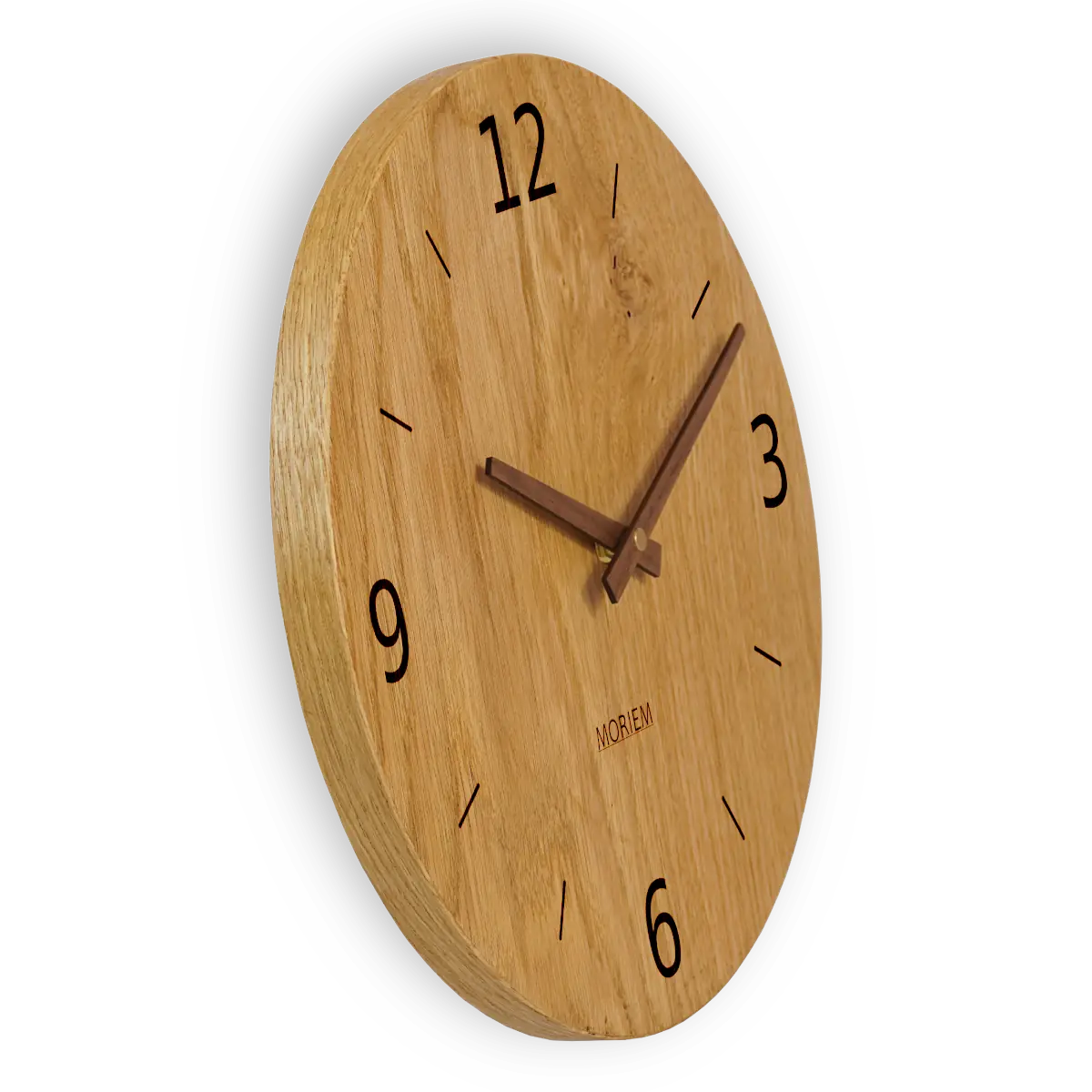 Moderne Uhr Wohnzimmer aus Holz - Eiche XXL 40 cm