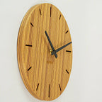 Wanduhr außergewöhnlich aus Holz - 30 cm Zebrano