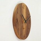 Wanduhr Nussbaum modern 30 cm geschwungene Ziffern
