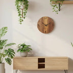 MORIEM - Wanduhr Nussbaum modern 30 cm