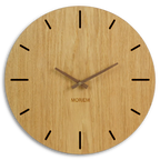 Wanduhr Holz Eiche modern 40 cm groß