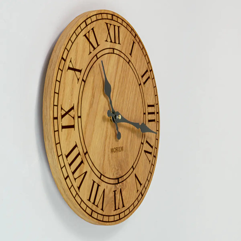 Wanduhr Holz - vintage Design 30 cm