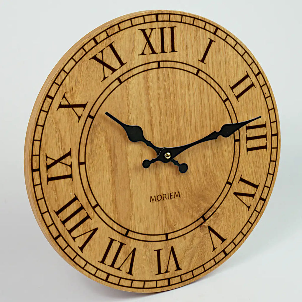 Wanduhr Holz - vintage Design 30 cm
