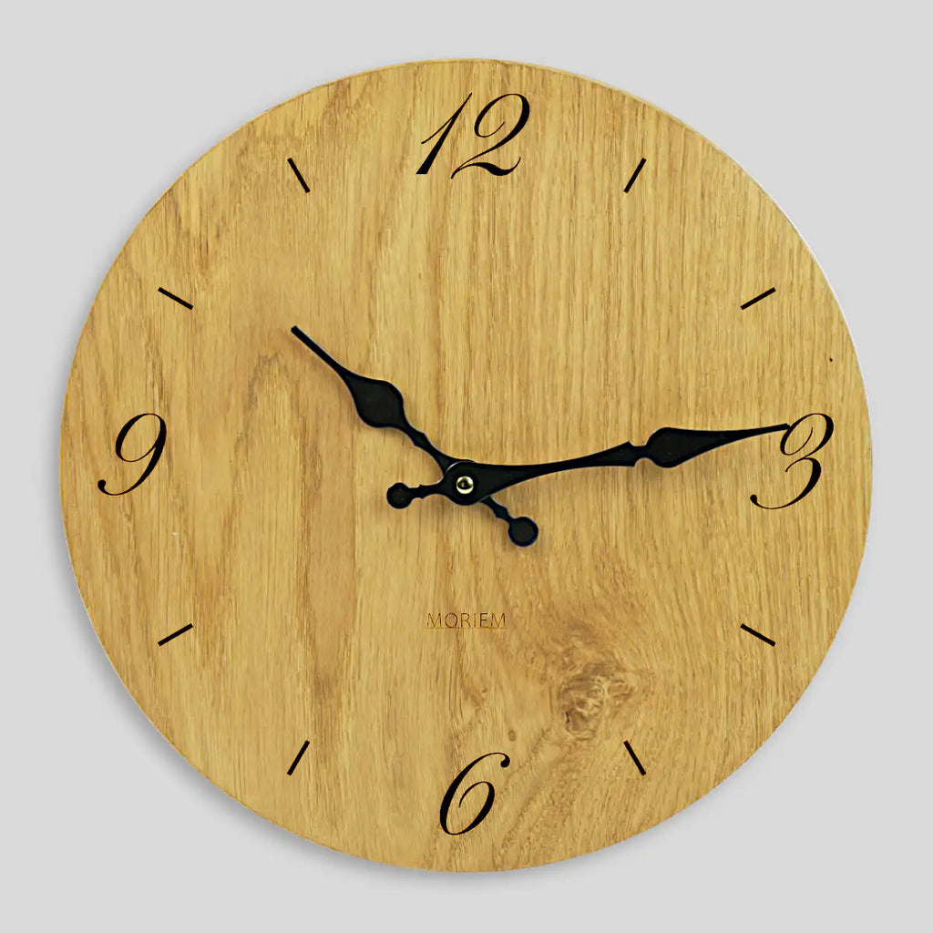 Holzwanduhr - Eiche rustikal 30 cm