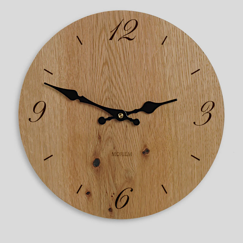 Holzwanduhr - Eiche rustikal 30 cm