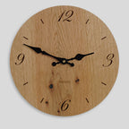 Holzwanduhr - Eiche rustikal 30 cm