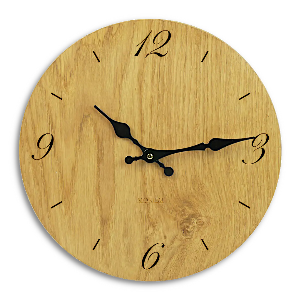 Holzwanduhr - Eiche rustikal 30 cm