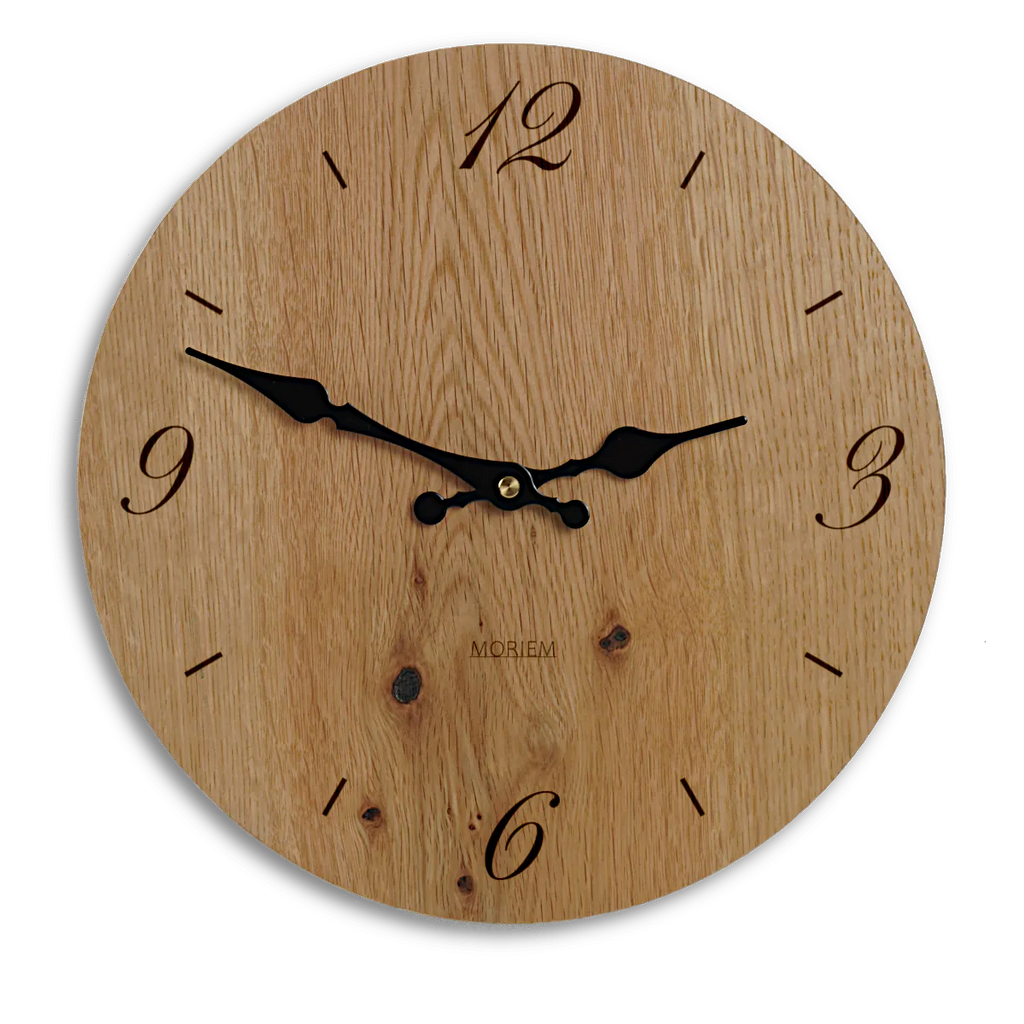 Holzwanduhr - Eiche rustikal 30 cm