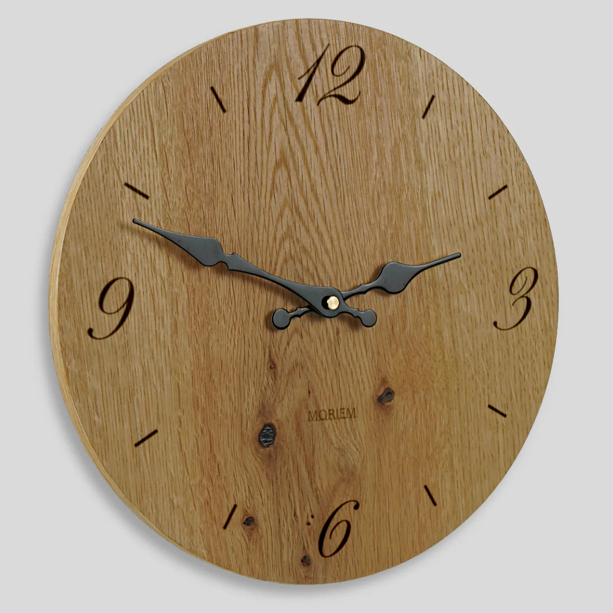 Holzwanduhr - Eiche rustikal 30 cm