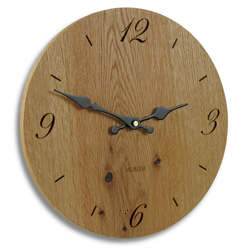 Holzwanduhr - Eiche rustikal 30 cm