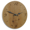 Holzwanduhr - Eiche rustikal 30 cm