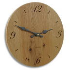 Holzwanduhr - Eiche rustikal 30 cm