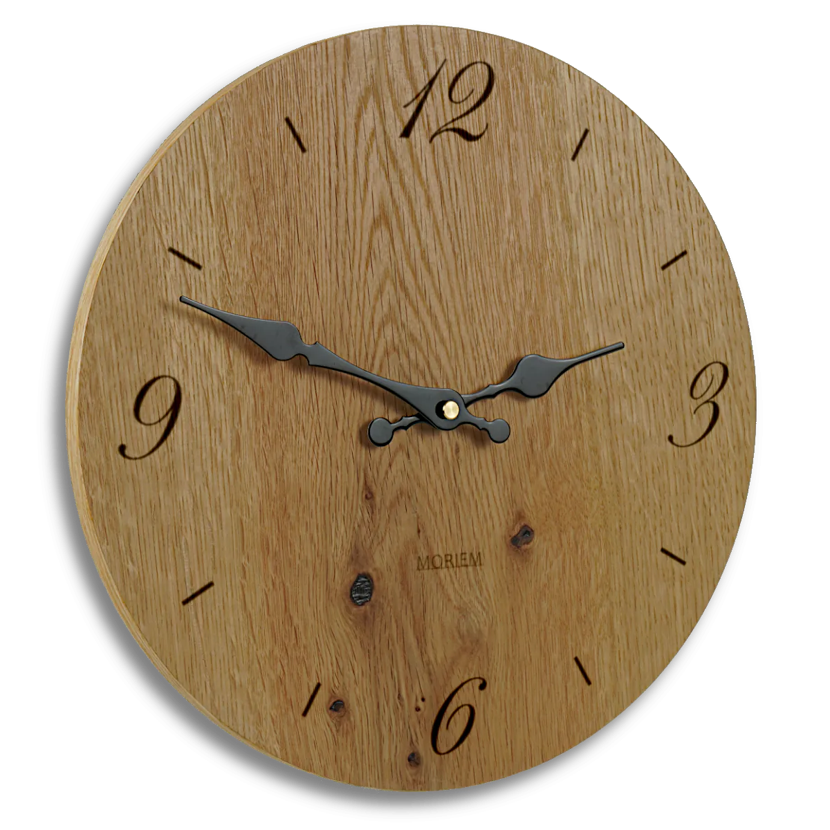 Holzwanduhr - Eiche rustikal 30 cm
