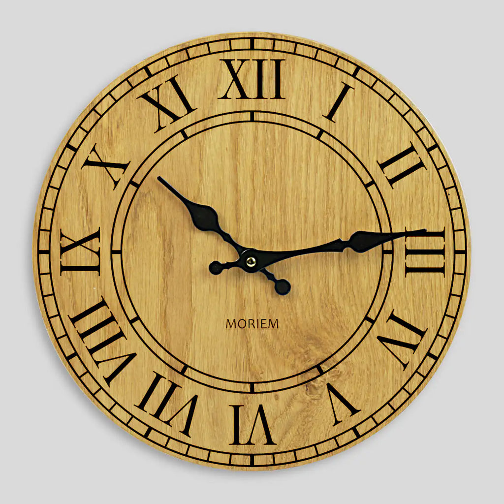 Wanduhr Holz - vintage Design 30 cm