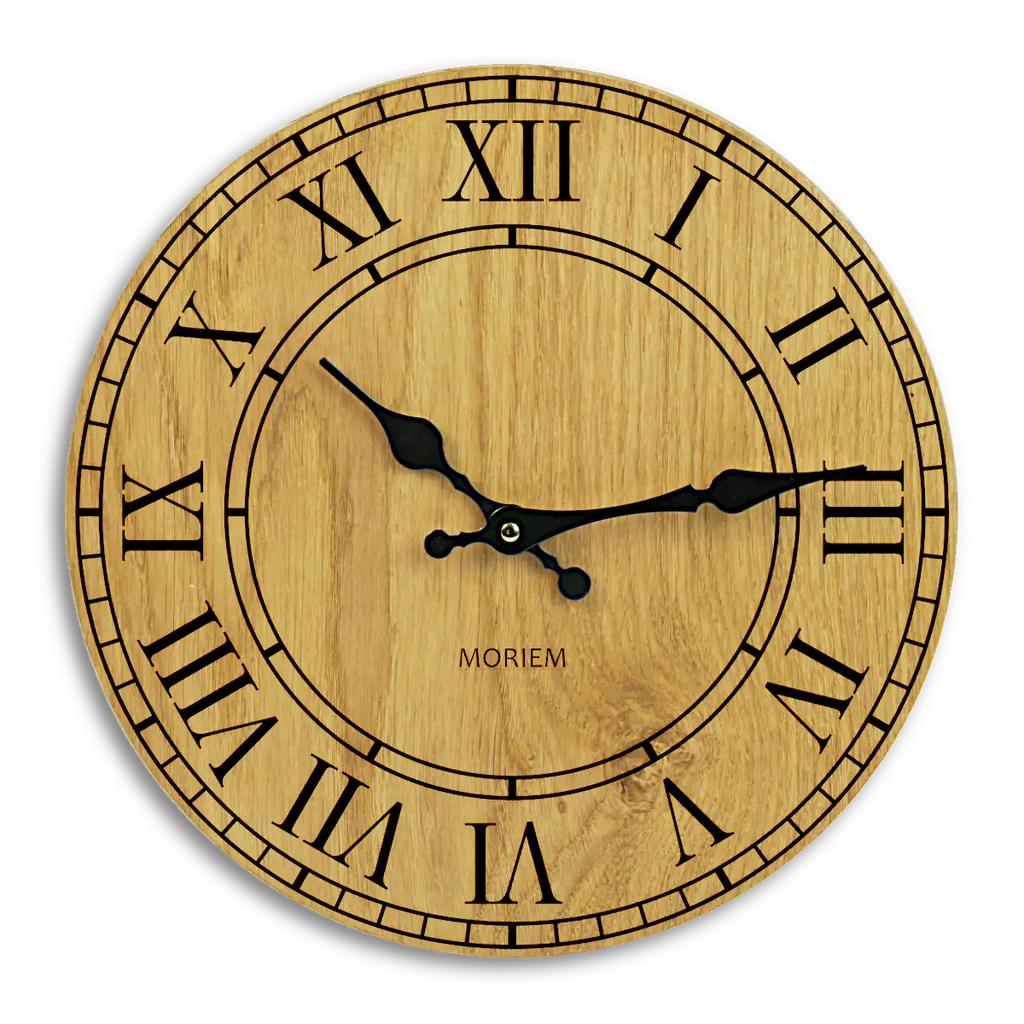 Wanduhr Holz - vintage Design 30 cm