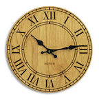 Wanduhr Holz - vintage Design 30 cm