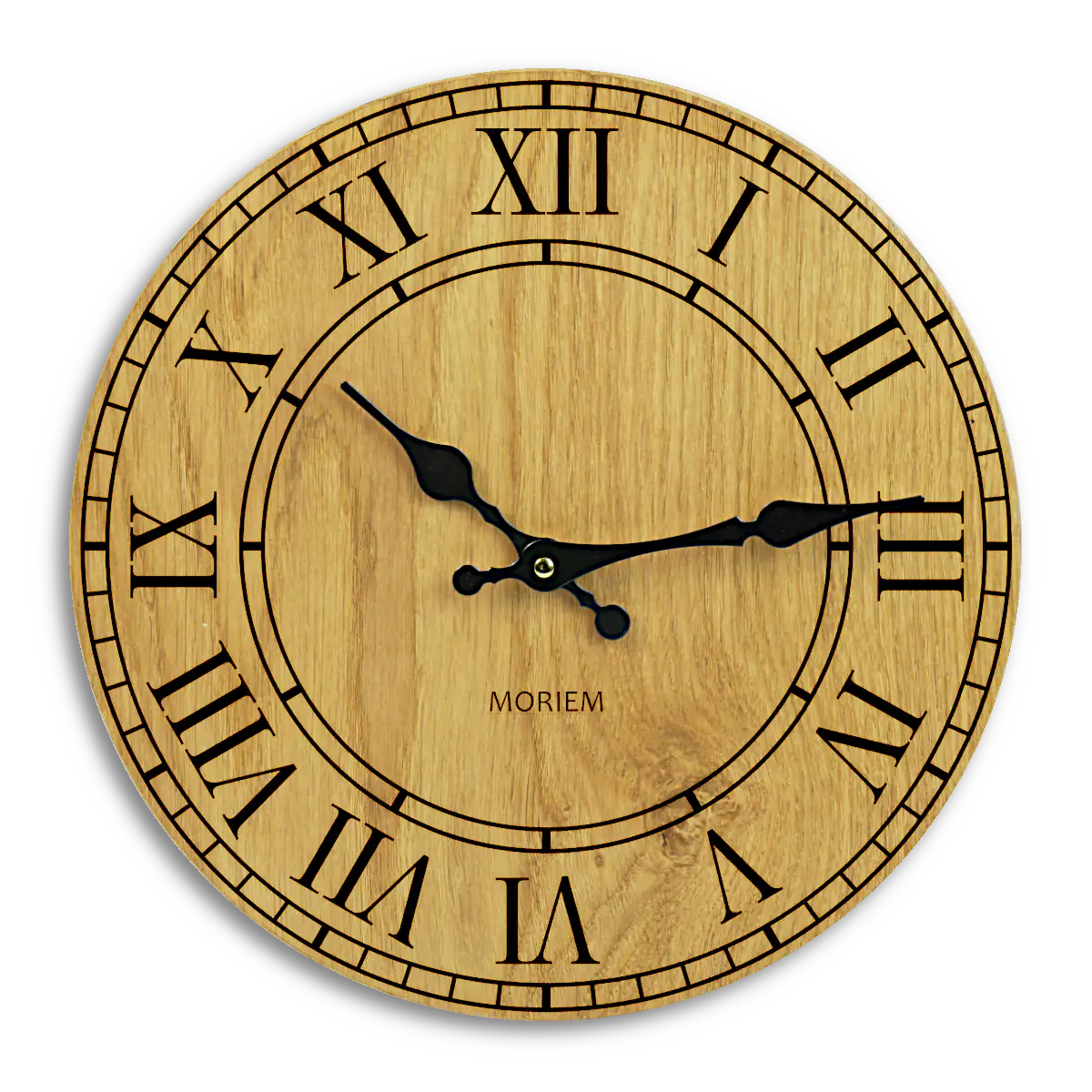 Wanduhr Holz - vintage Design 30 cm