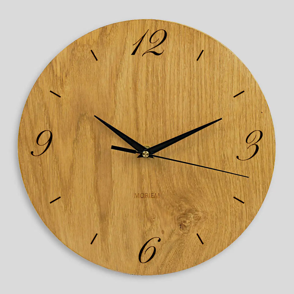 Wohnzimmeruhr Eiche - 30 cm