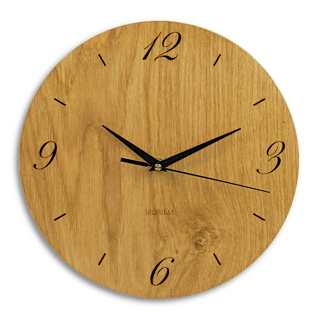 Wohnzimmeruhr Eiche - 30 cm