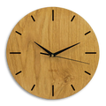 Moderne Uhr Wohnzimmer aus Holz - Eichenfurnier 30 cm