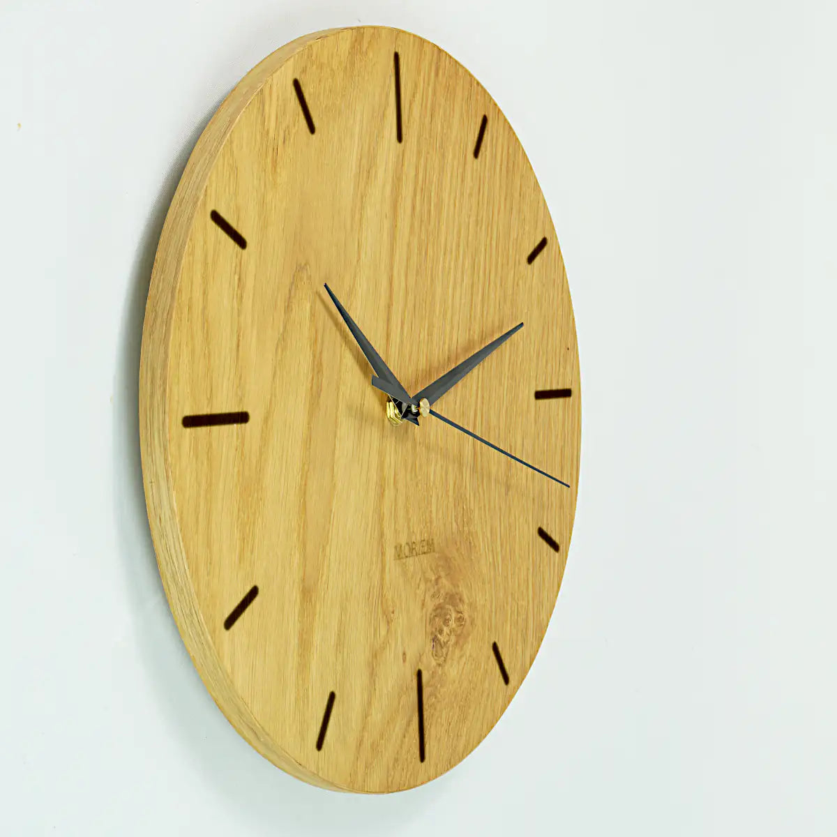 Moderne Uhr Wohnzimmer aus Holz - Eichenfurnier 30 cm