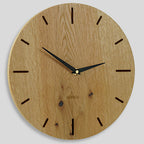 Moderne Uhr Wohnzimmer aus Holz - Eichenfurnier 30 cm