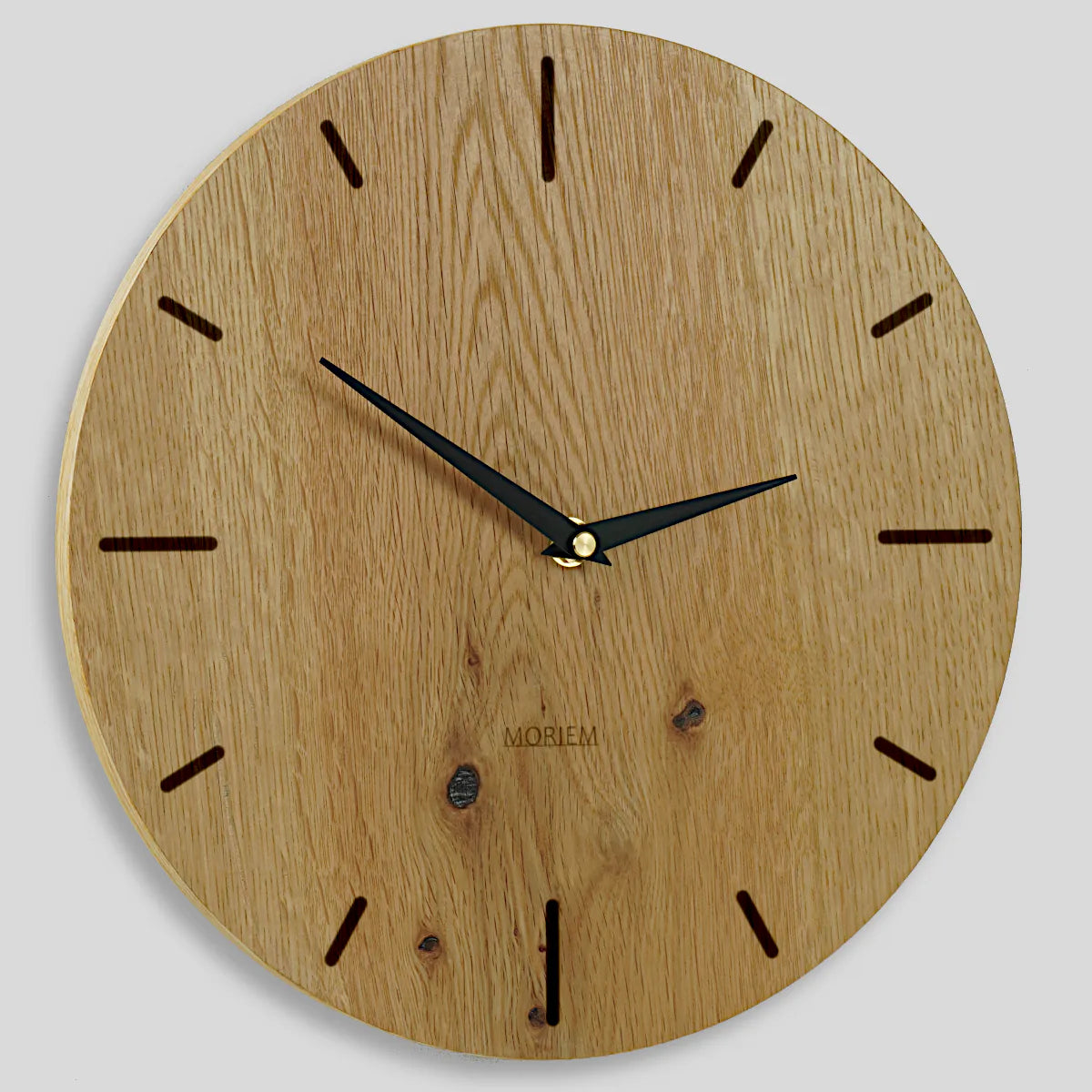 Moderne Uhr Wohnzimmer aus Holz - Eichenfurnier 30 cm
