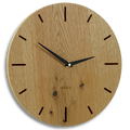 Moderne Uhr Wohnzimmer aus Holz - Eichenfurnier 30 cm