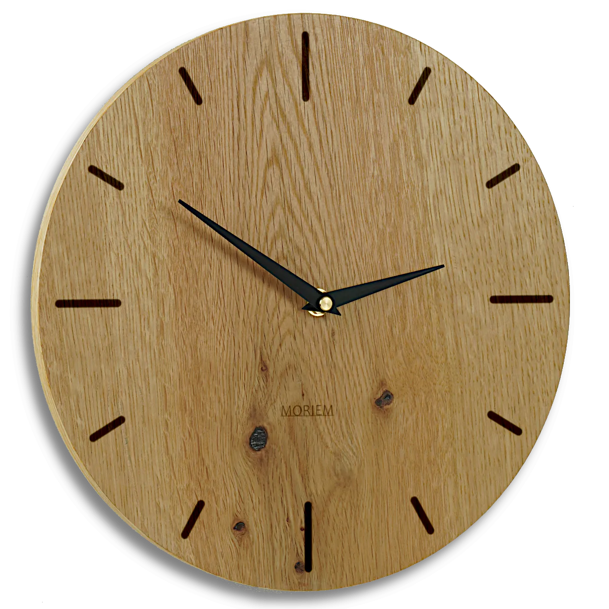 Moderne Uhr Wohnzimmer aus Holz - Eichenfurnier 30 cm