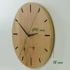 Moderne Uhr Wohnzimmer aus Holz - Eichenfurnier 30 cm