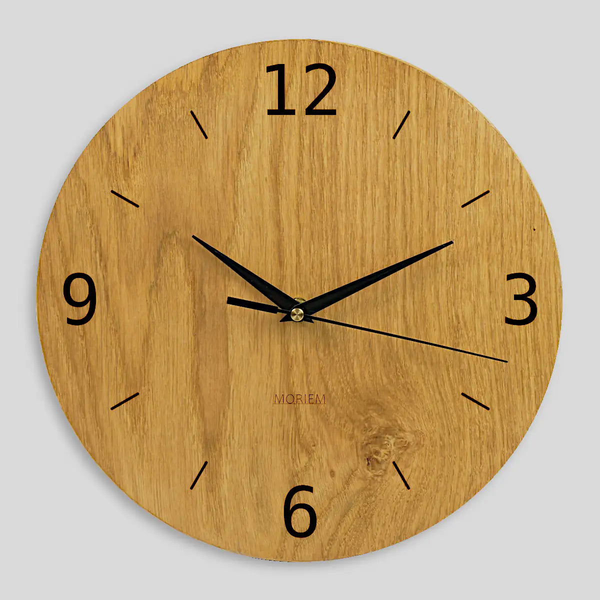 MORIEM - Wohnzimmeruhr Holz Eiche 30 cm
