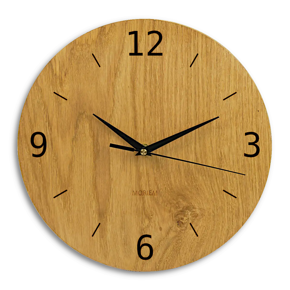 MORIEM - Wohnzimmeruhr Holz Eiche 30 cm