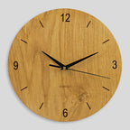 Wanduhr ohne ticken modern aus Holz 30 cm Durchmesser