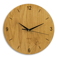 Wanduhr ohne ticken modern aus Holz 30 cm Durchmesser