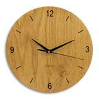 Wanduhr ohne ticken modern aus Holz 30 cm Durchmesser
