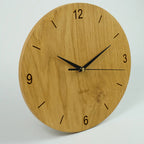 Wanduhr ohne ticken modern aus Holz 30 cm Durchmesser