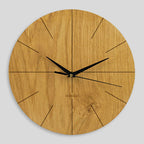 Wanduhr lautlos modern aus Holz 30 cm