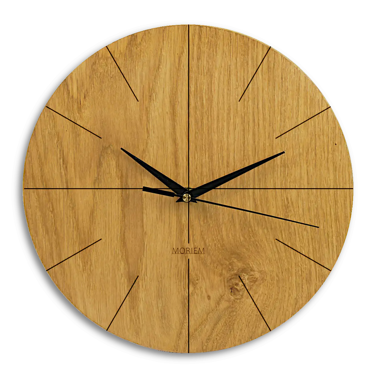 Wanduhr lautlos modern aus Holz 30 cm