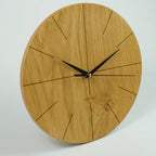Wanduhr lautlos modern aus Holz 30 cm