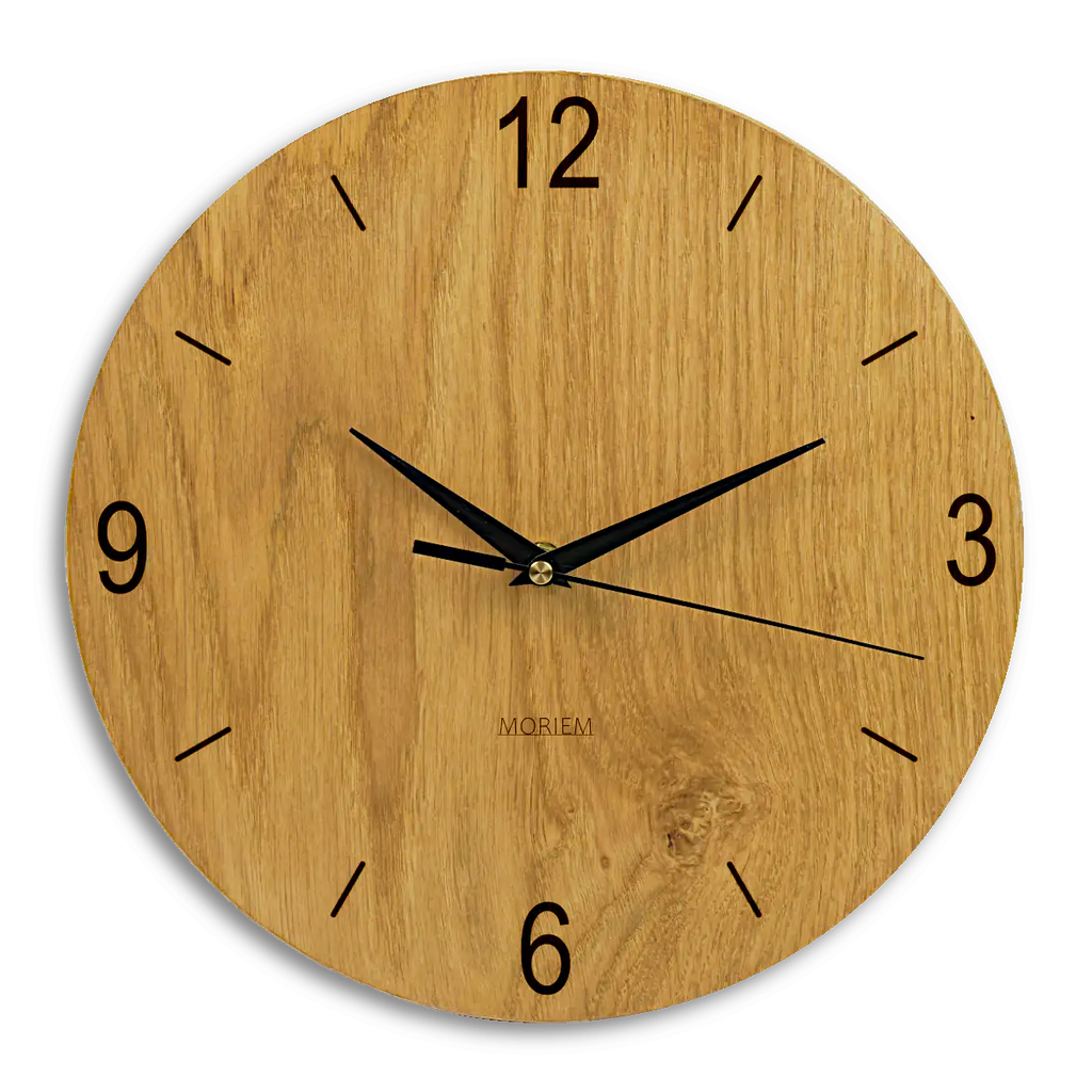 Küchenwanduhr Wohnzimmeruhr aus Holz 30 cm