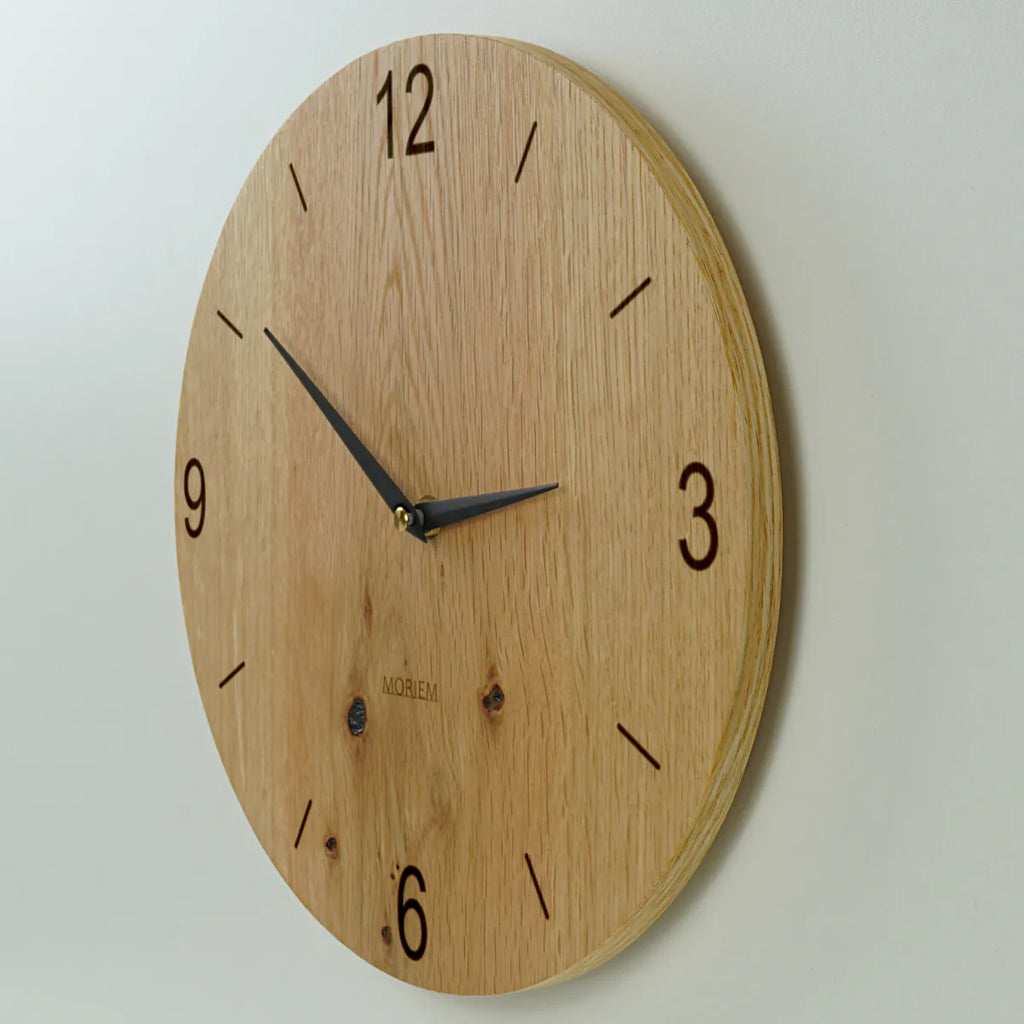 Küchenwanduhr Wohnzimmeruhr aus Holz 30 cm