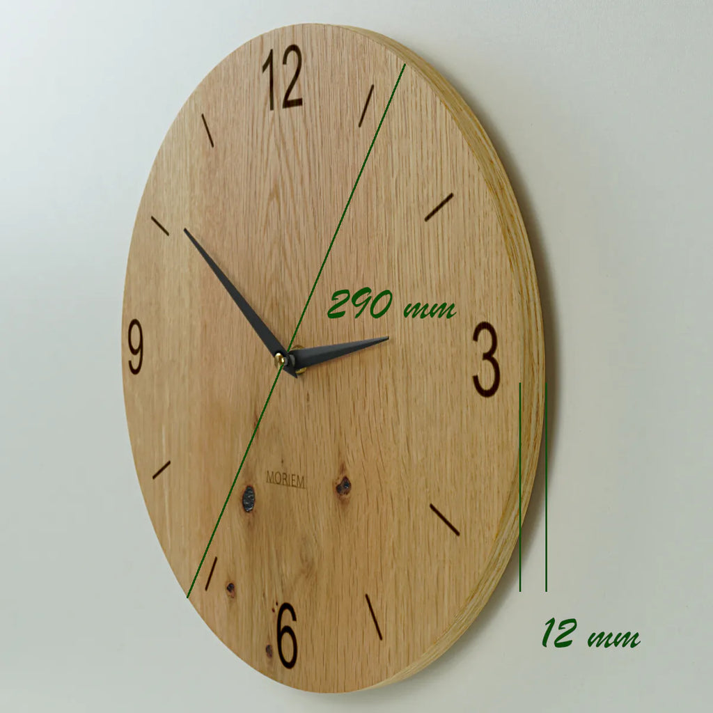 Küchenwanduhr Wohnzimmeruhr aus Holz 30 cm